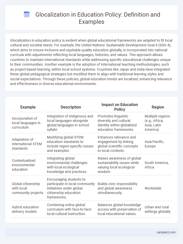 Glocalization in Education Policy: Definition and Examples
