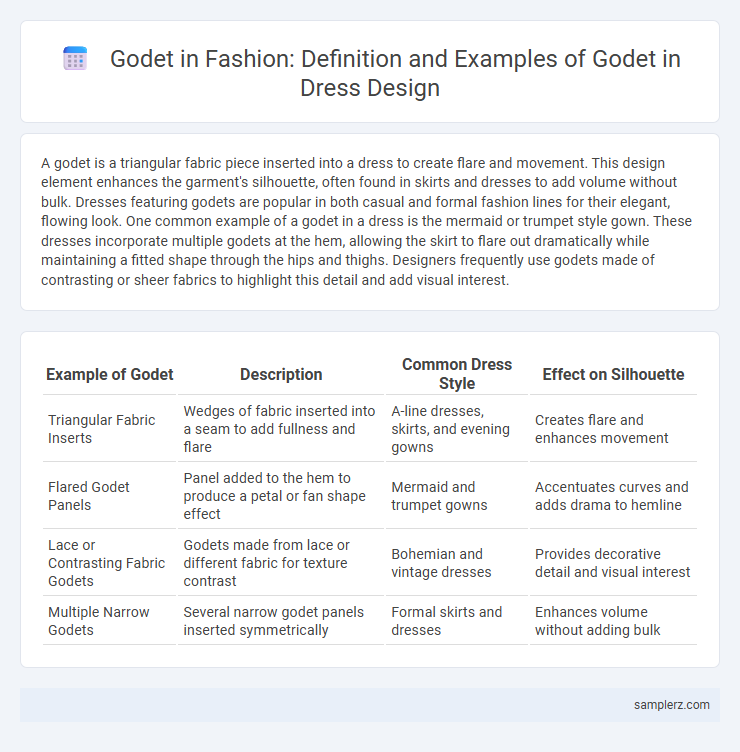 Godet in Fashion: Definition and Examples of Godet in Dress Design