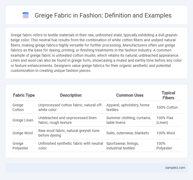 Greige Fabric in Fashion: Definition and Examples