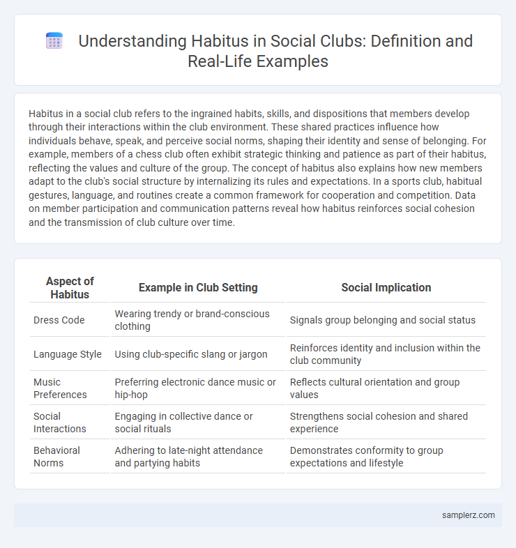 Understanding Habitus in Social Clubs: Definition and Real-Life Examples