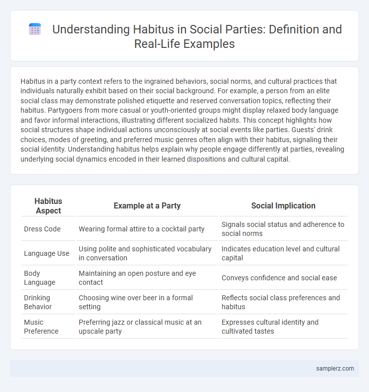 Understanding Habitus in Social Parties: Definition and Real-Life Examples