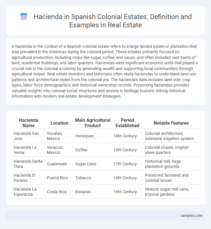 Hacienda in Spanish Colonial Estates: Definition and Examples in Real Estate