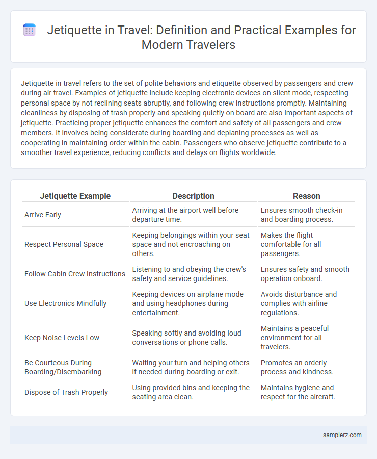 Jetiquette in Travel: Definition and Practical Examples for Modern Travelers