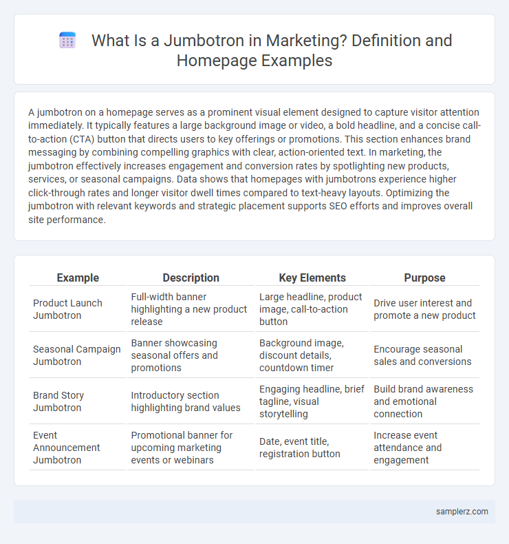 What Is a Jumbotron in Marketing? Definition and Homepage Examples