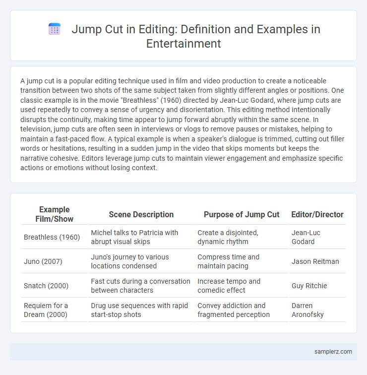 Jump Cut in Editing: Definition and Examples in Entertainment