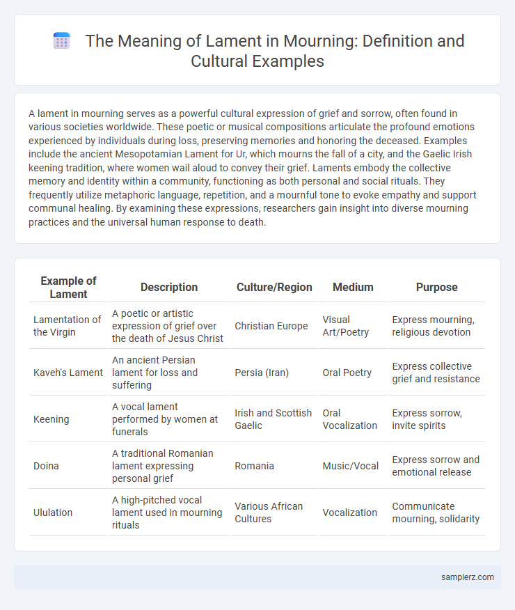 The Meaning of Lament in Mourning: Definition and Cultural Examples
