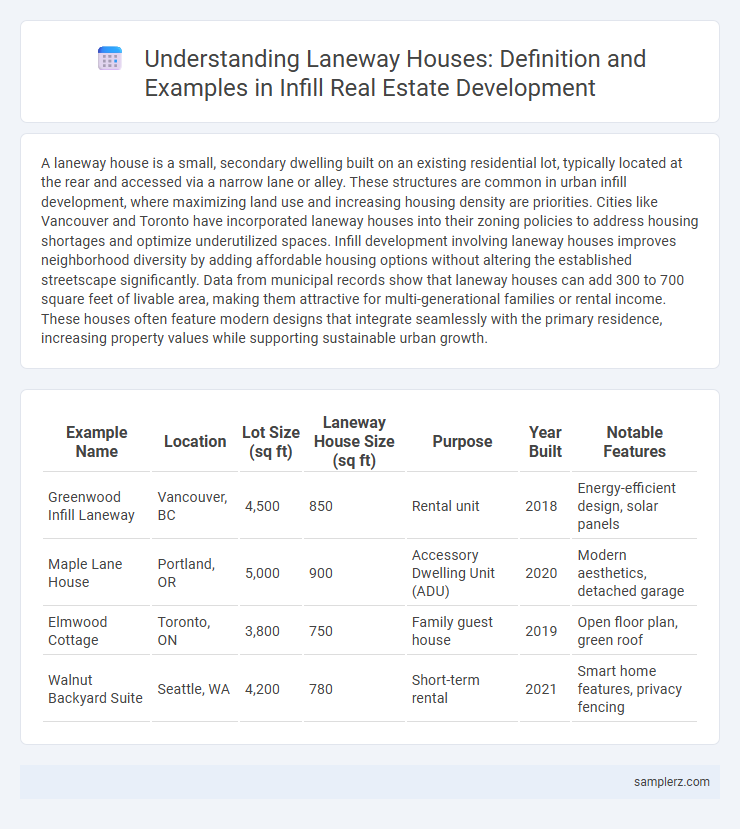 Understanding Laneway Houses: Definition and Examples in Infill Real Estate Development