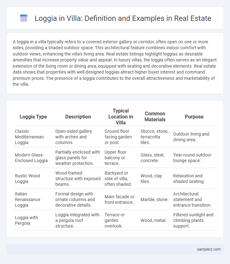 Loggia in Villa: Definition and Examples in Real Estate