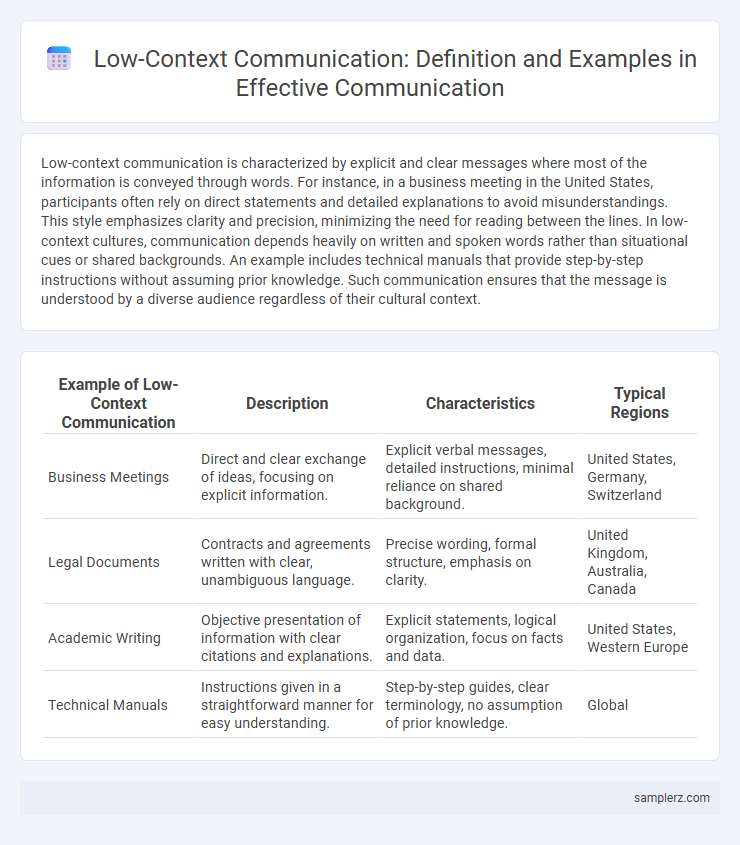 Low-Context Communication: Definition and Examples in Effective Communication