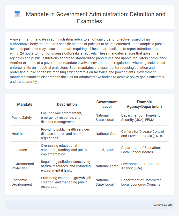 Mandate in Government Administration: Definition and Examples