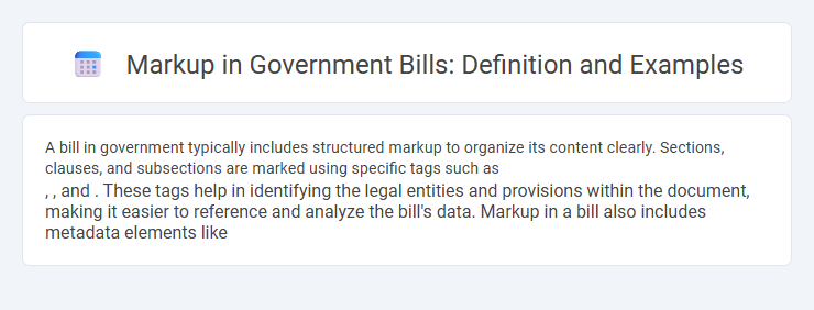 Markup in Government Bills: Definition and Examples
