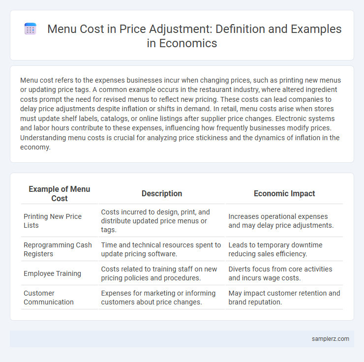 Menu Cost in Price Adjustment: Definition and Examples in Economics