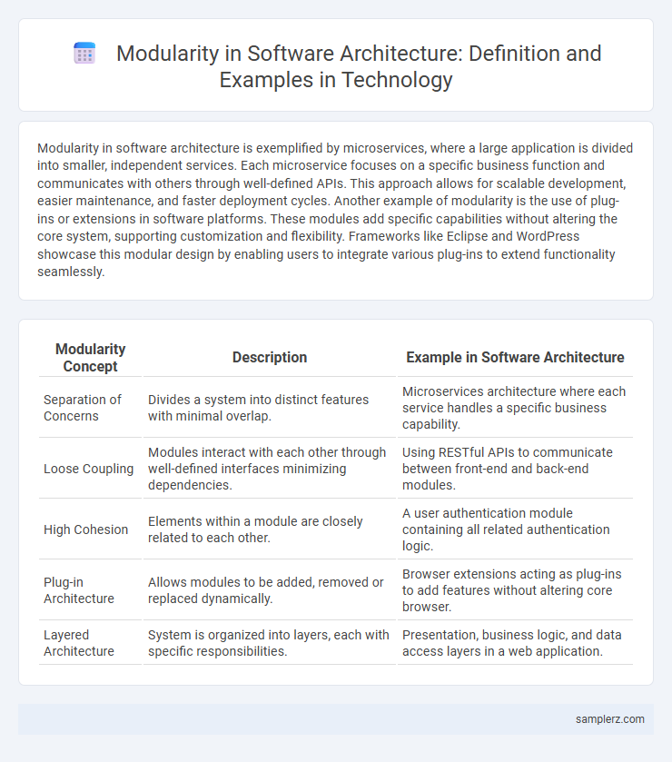 Modularity in Software Architecture: Definition and Examples in Technology
