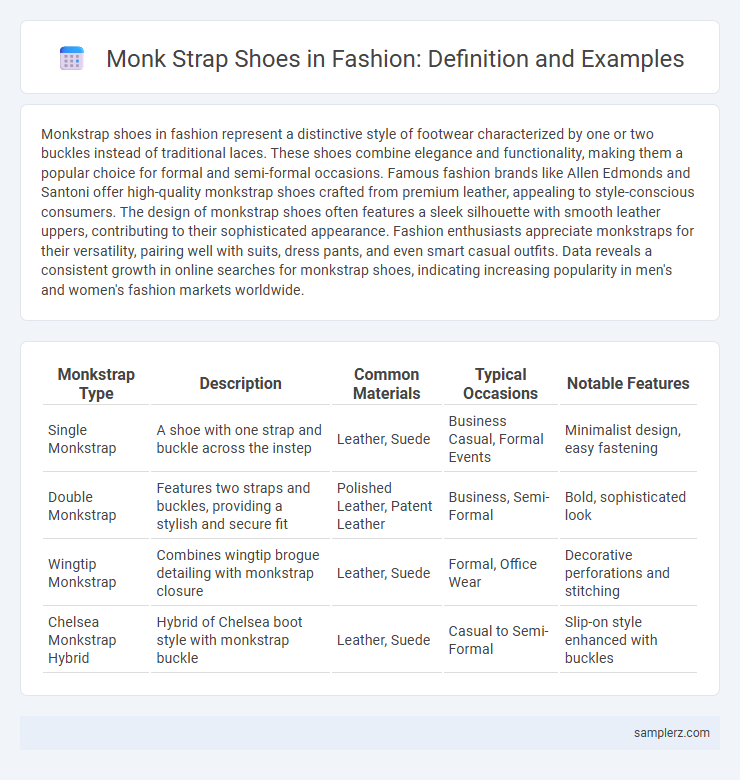 Monk Strap Shoes in Fashion: Definition and Examples