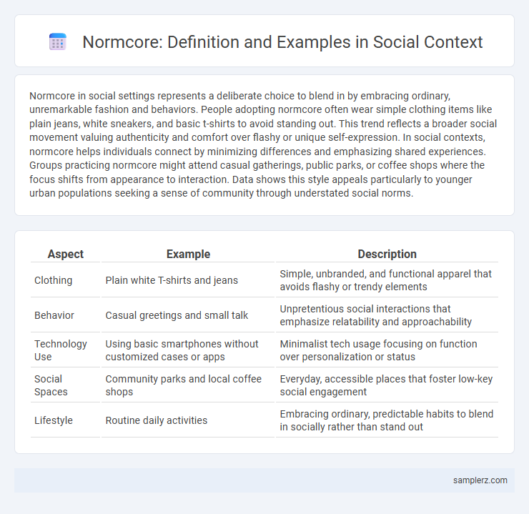 Normcore: Definition and Examples in Social Context