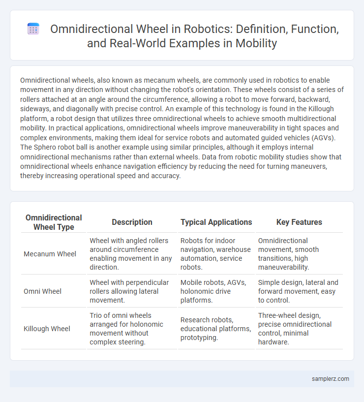Omnidirectional Wheel in Robotics: Definition, Function, and Real-World Examples in Mobility