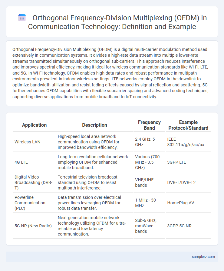 Orthogonal Frequency-Division Multiplexing (OFDM) in Communication Technology: Definition and Example