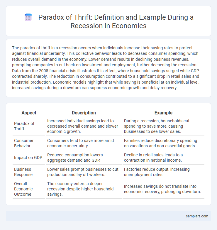 Paradox of Thrift: Definition and Example During a Recession in Economics