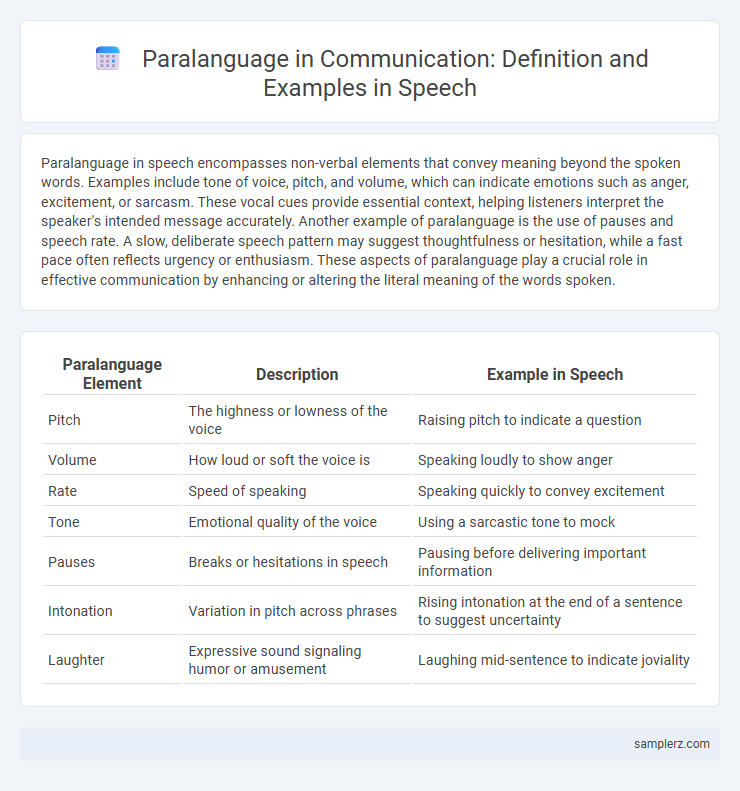 Paralanguage in Communication: Definition and Examples in Speech