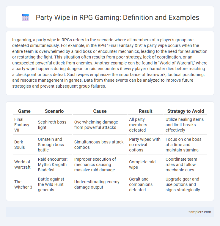 Party Wipe in RPG Gaming: Definition and Examples