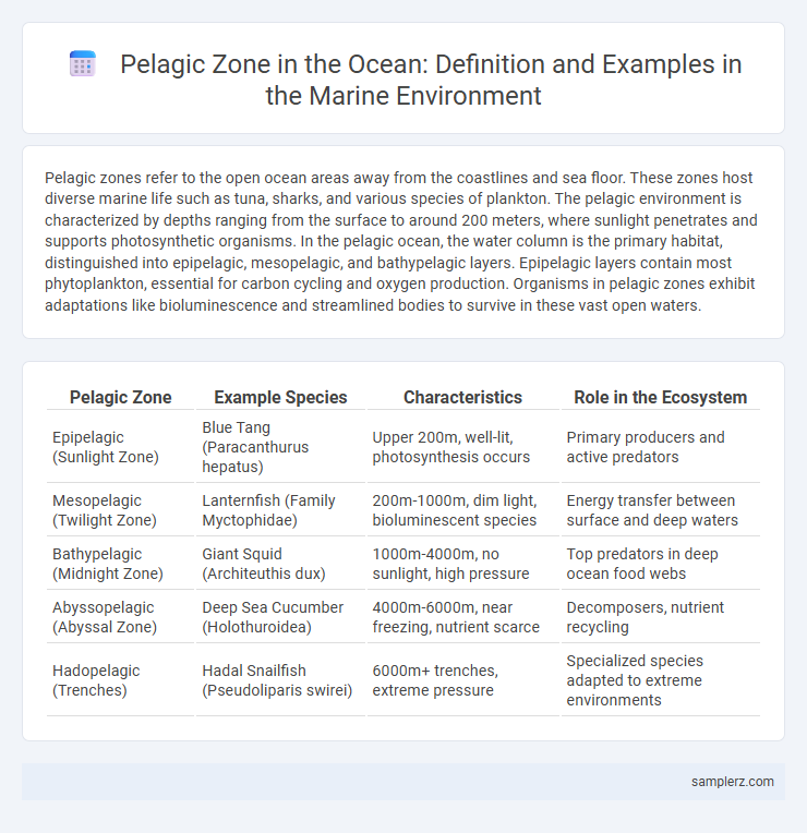 Pelagic Zone in the Ocean: Definition and Examples in the Marine Environment