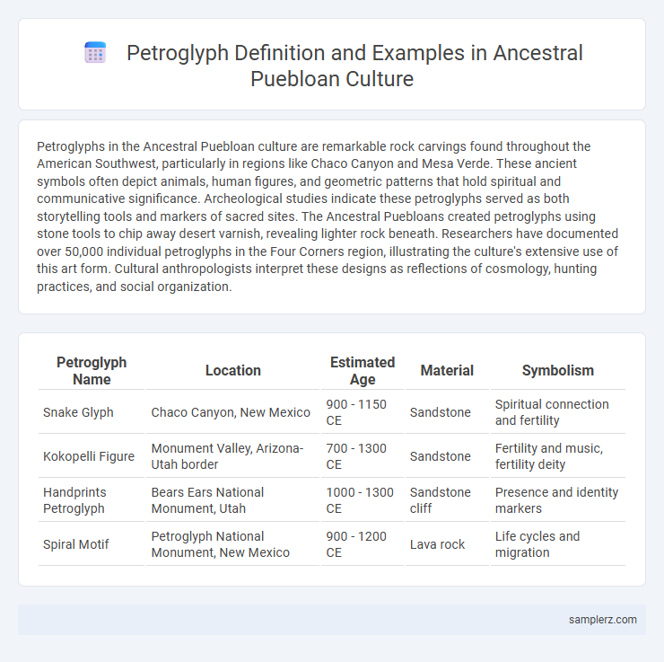 Petroglyph Definition and Examples in Ancestral Puebloan Culture
