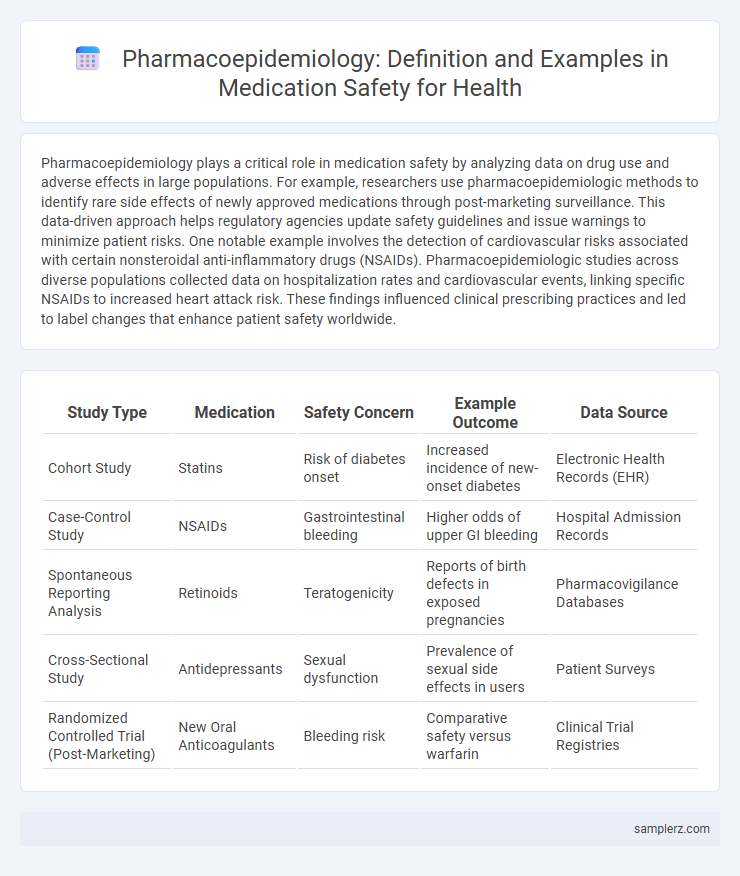 Pharmacoepidemiology: Definition and Examples in Medication Safety for Health