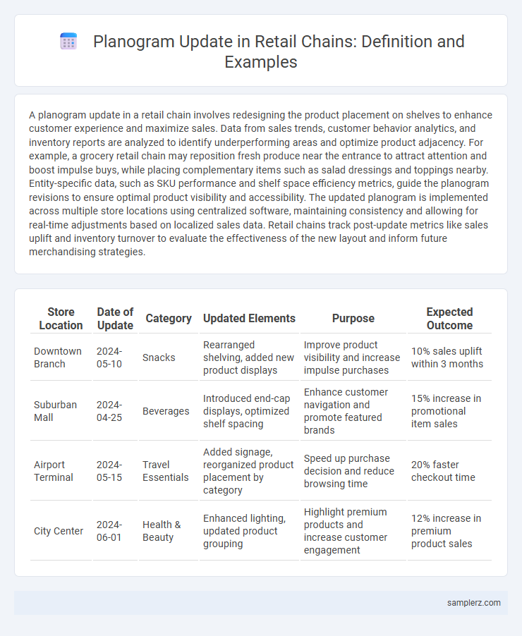 Planogram Update in Retail Chains: Definition and Examples