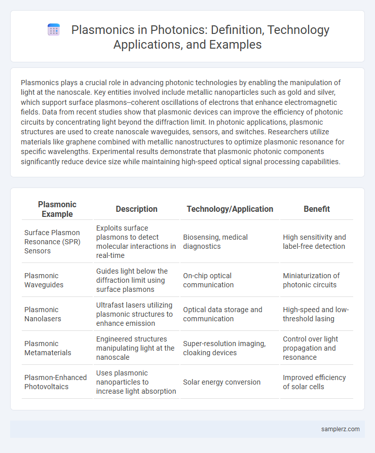 Plasmonics in Photonics: Definition, Technology Applications, and Examples