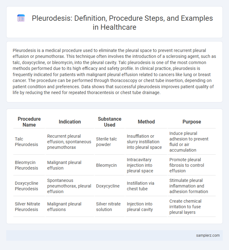Pleurodesis: Definition, Procedure Steps, and Examples in Healthcare