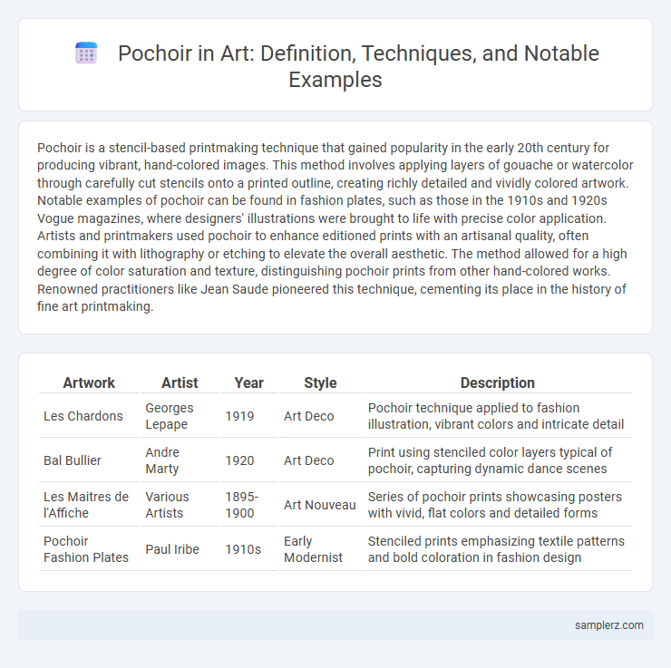 Pochoir in Art: Definition, Techniques, and Notable Examples