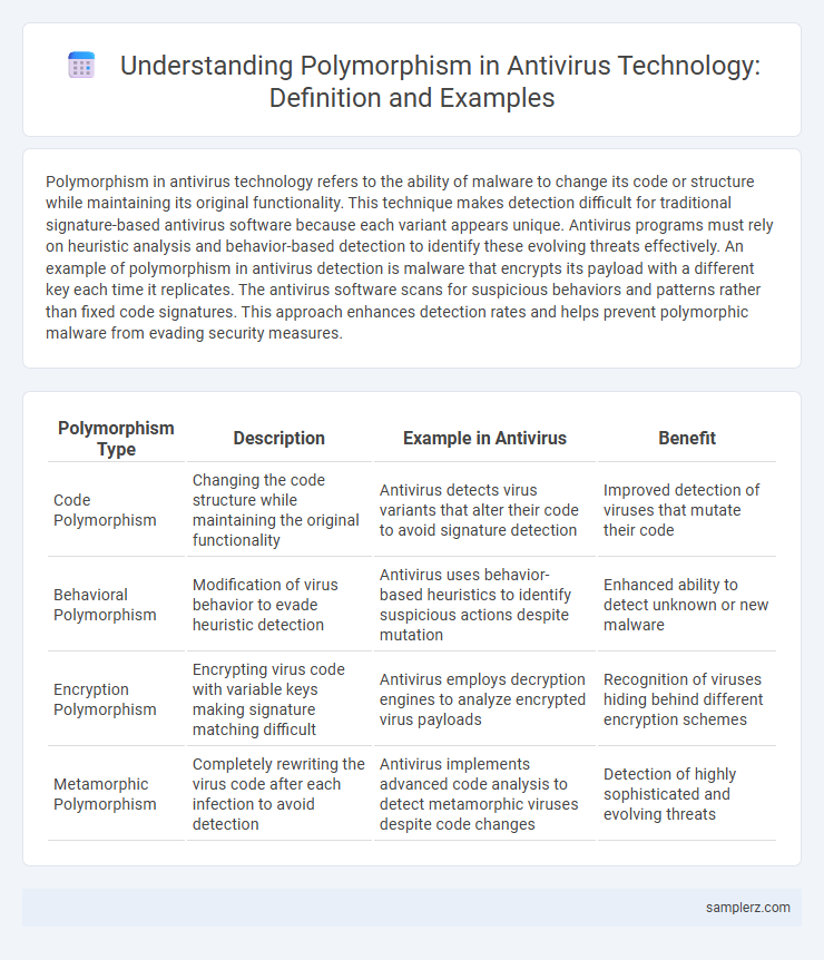 Understanding Polymorphism in Antivirus Technology: Definition and Examples