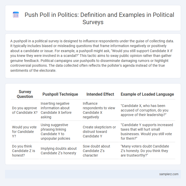 Push Poll in Politics: Definition and Examples in Political Surveys