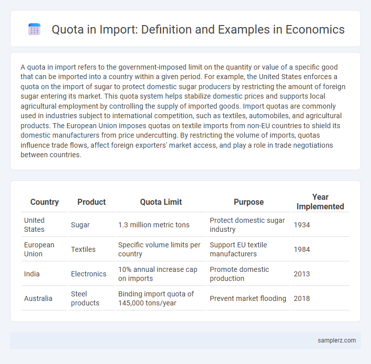 Quota in Import: Definition and Examples in Economics