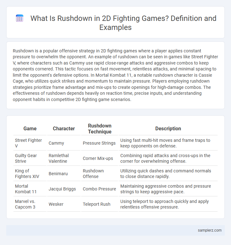 What Is Rushdown in 2D Fighting Games? Definition and Examples