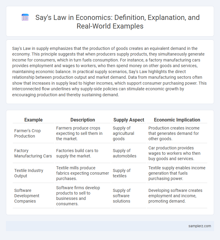 Say's Law in Economics: Definition, Explanation, and Real-World Examples