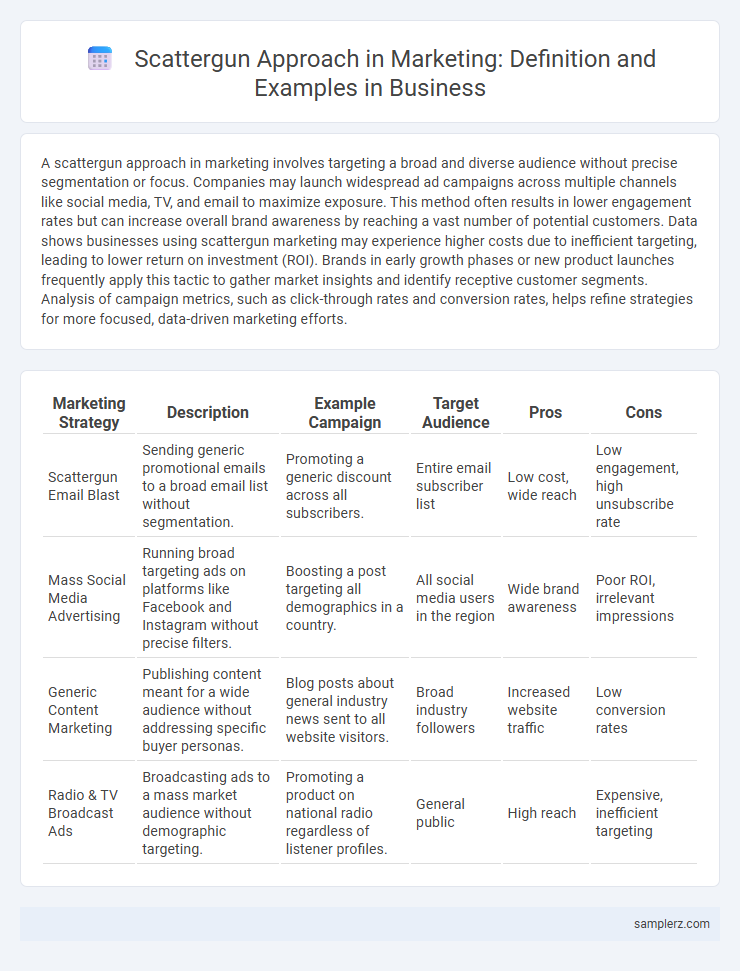 Scattergun Approach in Marketing: Definition and Examples in Business