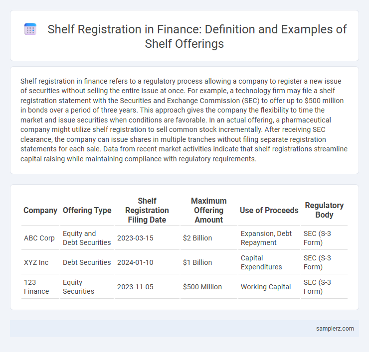 Shelf Registration in Finance: Definition and Examples of Shelf Offerings