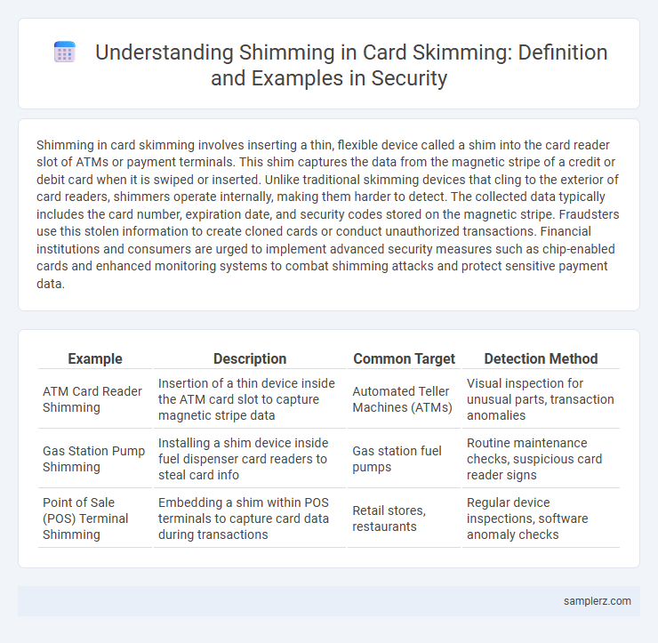 Understanding Shimming in Card Skimming: Definition and Examples in Security