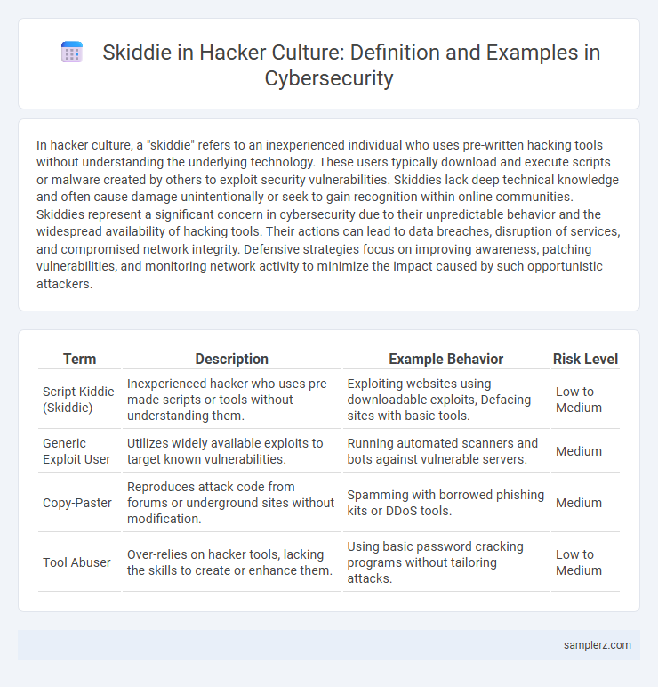 Skiddie in Hacker Culture: Definition and Examples in Cybersecurity