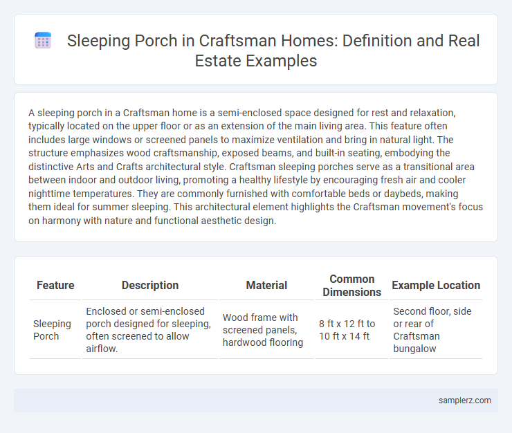 Sleeping Porch in Craftsman Homes: Definition and Real Estate Examples
