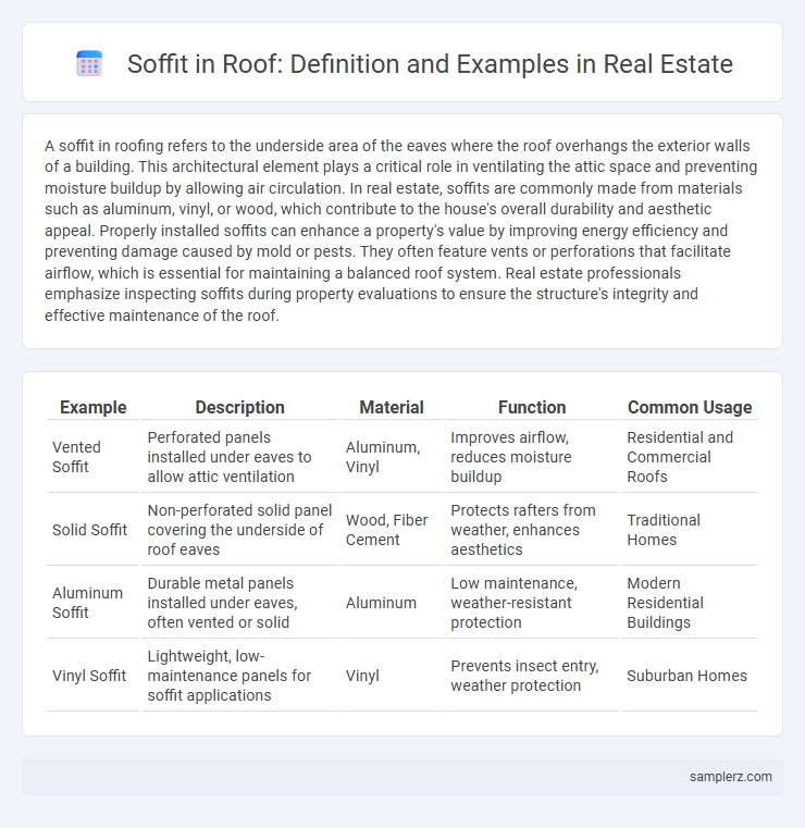 Soffit in Roof: Definition and Examples in Real Estate