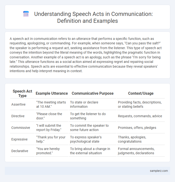 Understanding Speech Acts in Communication: Definition and Examples