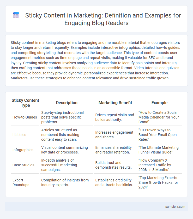 Sticky Content in Marketing: Definition and Examples for Engaging Blog Readers