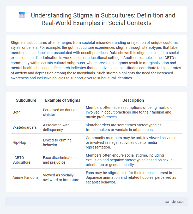 Understanding Stigma in Subcultures: Definition and Real-World Examples in Social Contexts