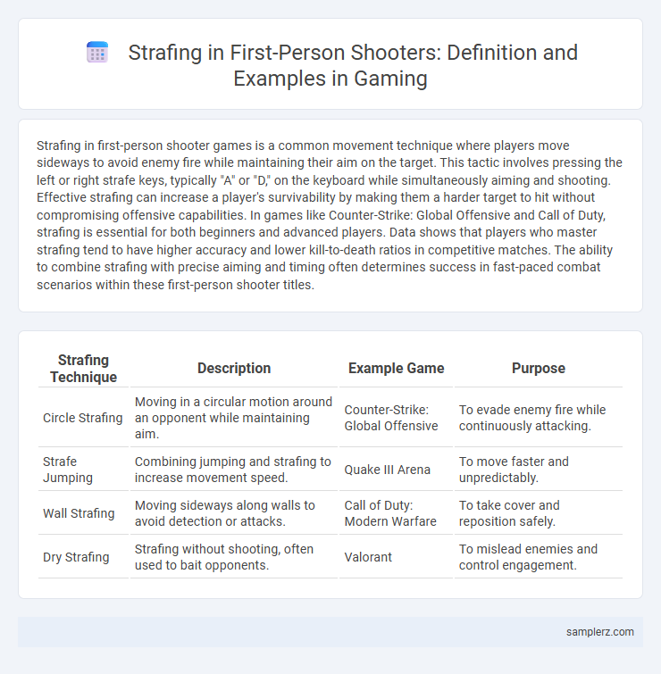 Strafing in First-Person Shooters: Definition and Examples in Gaming