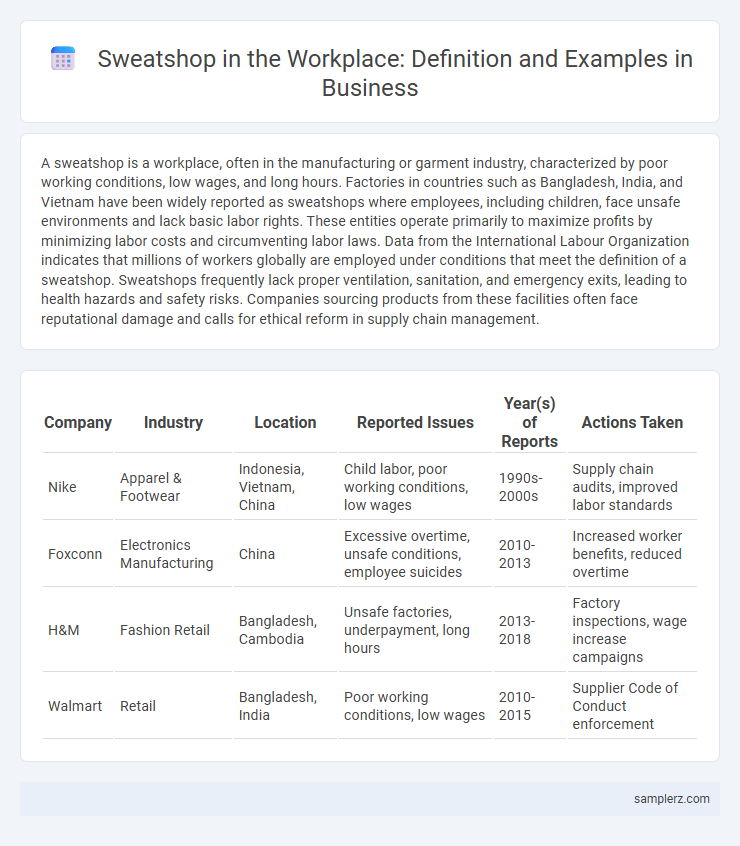Sweatshop in the Workplace: Definition and Examples in Business