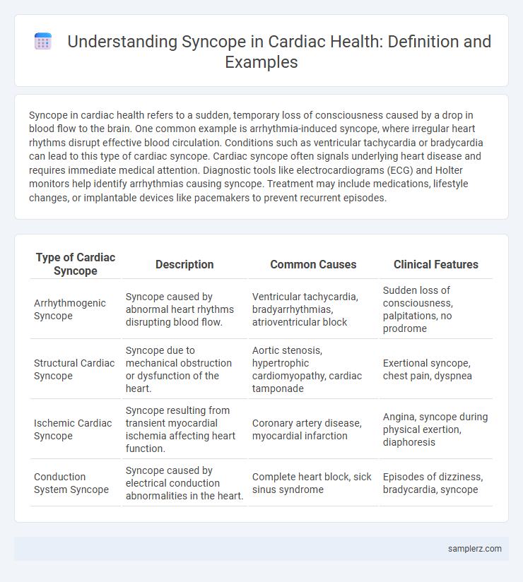 Understanding Syncope in Cardiac Health: Definition and Examples