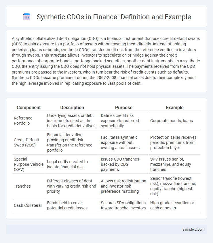 Synthetic CDOs in Finance: Definition and Example
