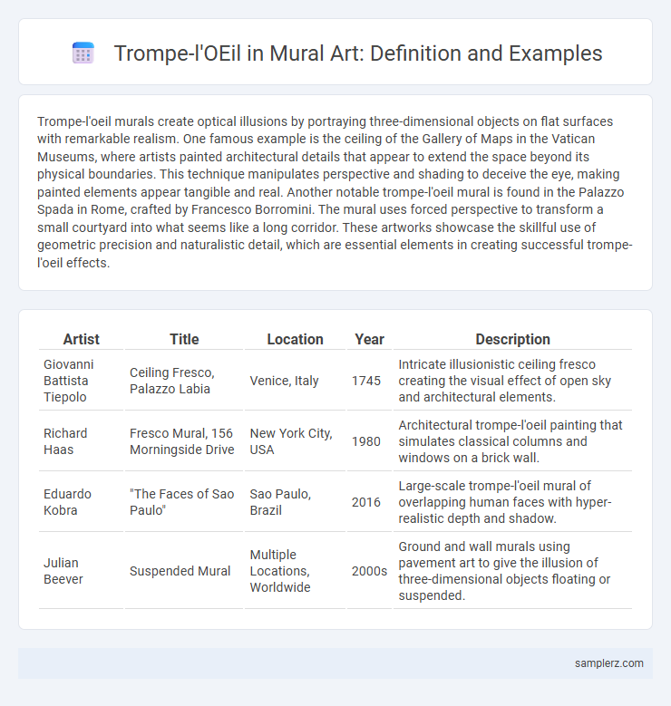 Trompe-l'OEil in Mural Art: Definition and Examples